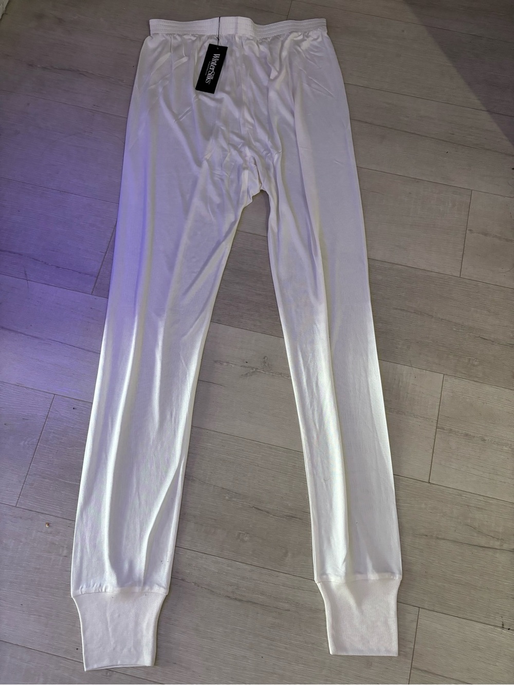 NWT WinterSilks Pants Mens Large White Silk Thermal Long Johns Base Layer XL